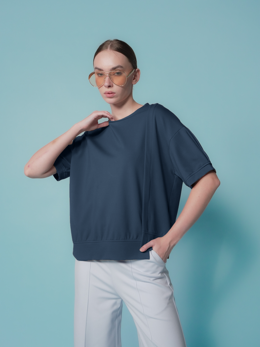 Greta Pleated Sleeves Top