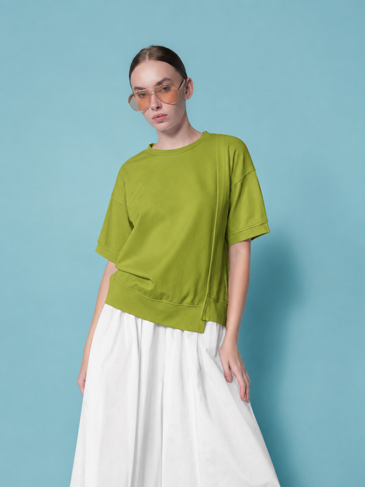 Greta Pleated Sleeves Top