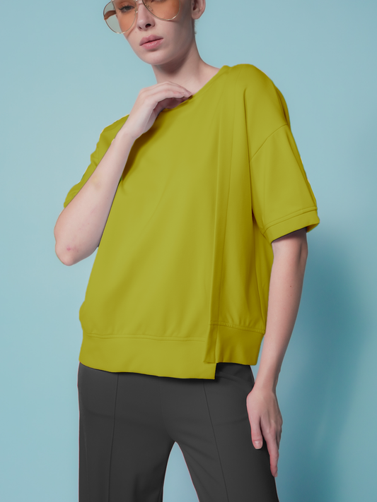 Greta Pleated Sleeves Top