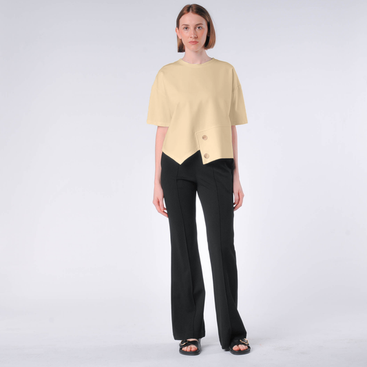 Hera Button Detail Top