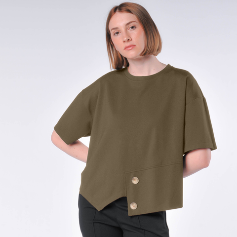 Hera Button Detail Top