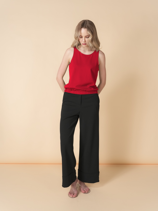 Isis Sleeveless Gartered Hem Top