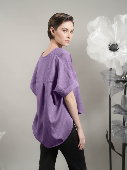 Jackie Loose Linen Top