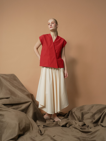 Jaded Overlap Vest Top