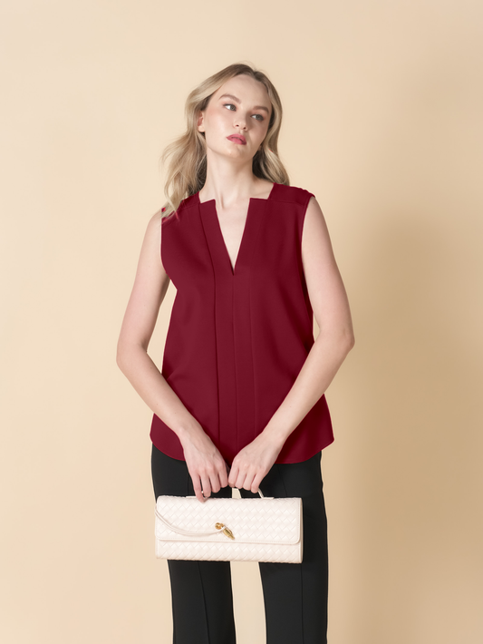 Klarisse V-neck Sleeveless Top