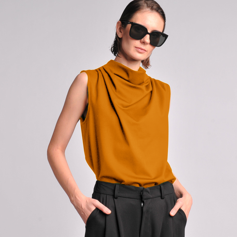 Liana Pleated Top