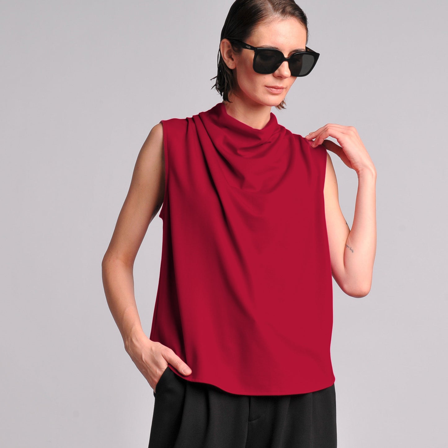 Liana Pleated Top