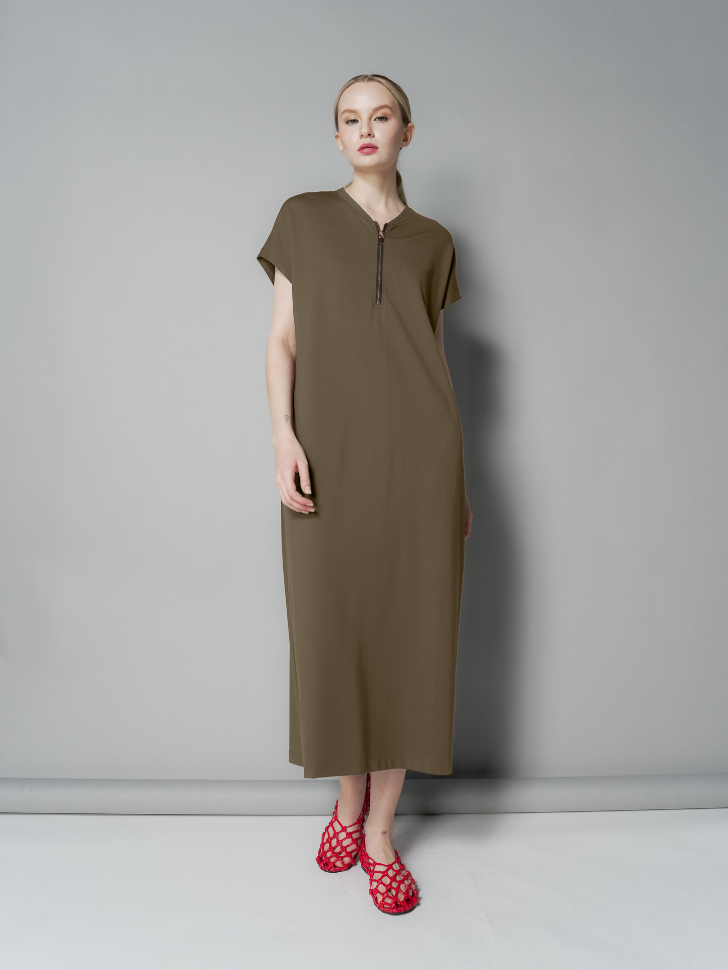 Lira Zipped Maxi Dress