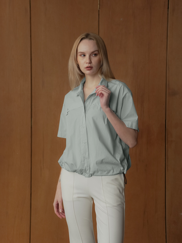 Lourdes Toggle Hem Polo Top