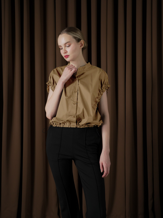 Lumine Shirring Detail Top