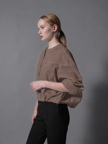 Madeline Round Neck Long Sleeve Polo