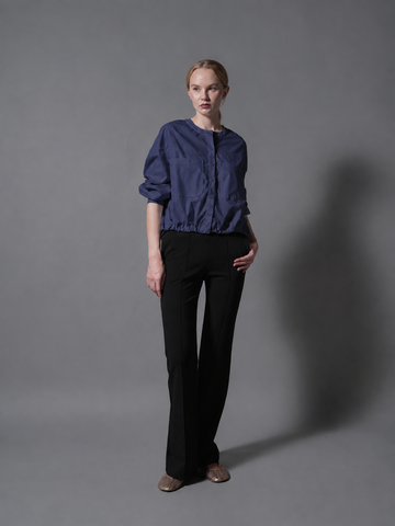 Madeline Round Neck Long Sleeve Polo