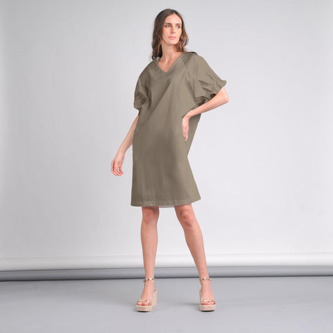 Malia Gathered Sleeve Dress