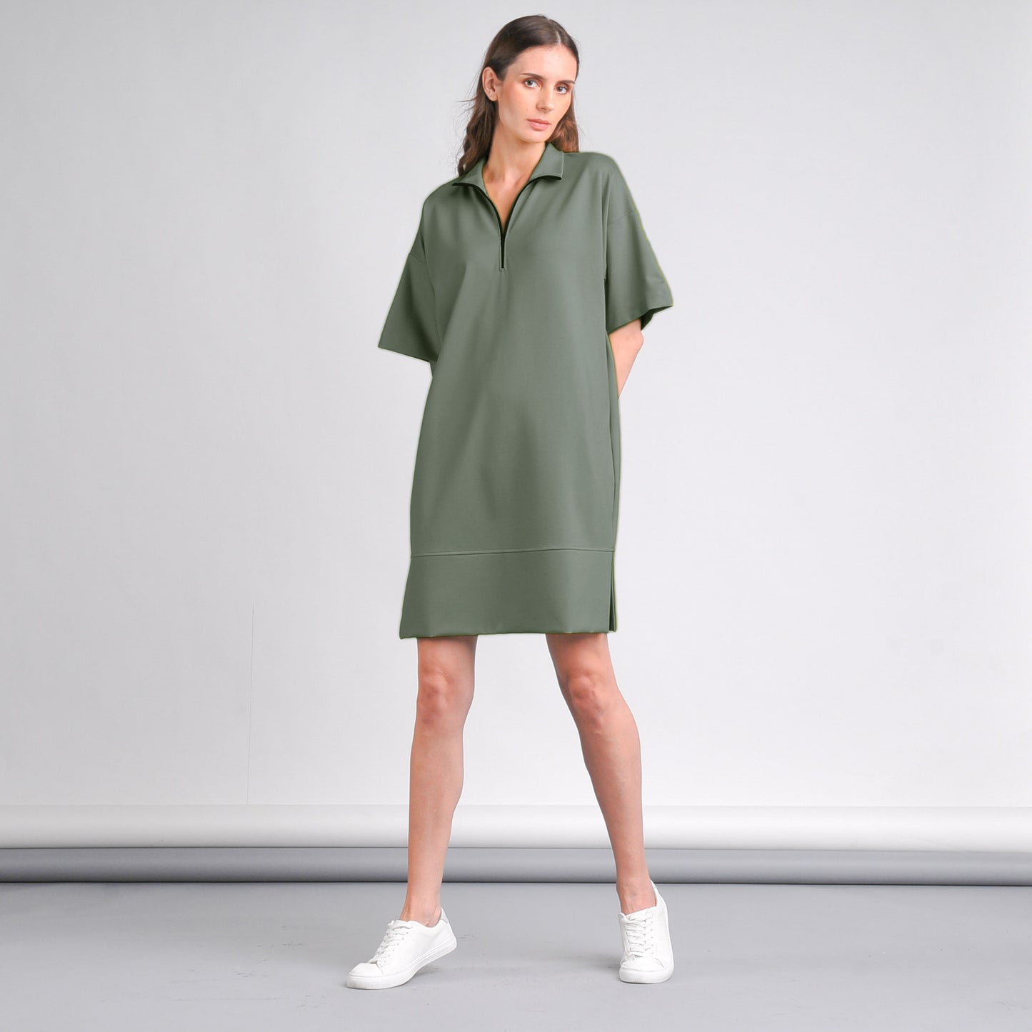 Marina Front Zip Dress