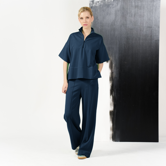 Marina Front Zip Top