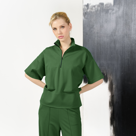 Marina Front Zip Top