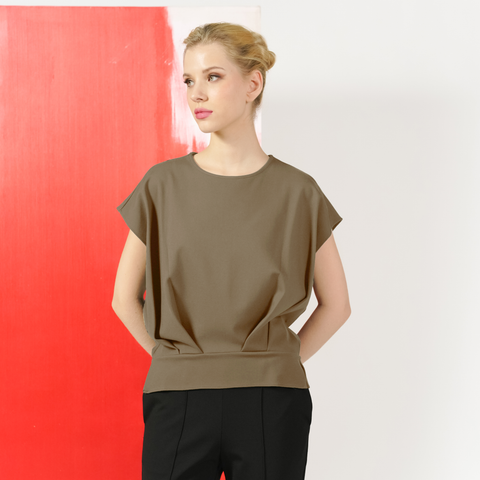 Mel Gathered Hem Top