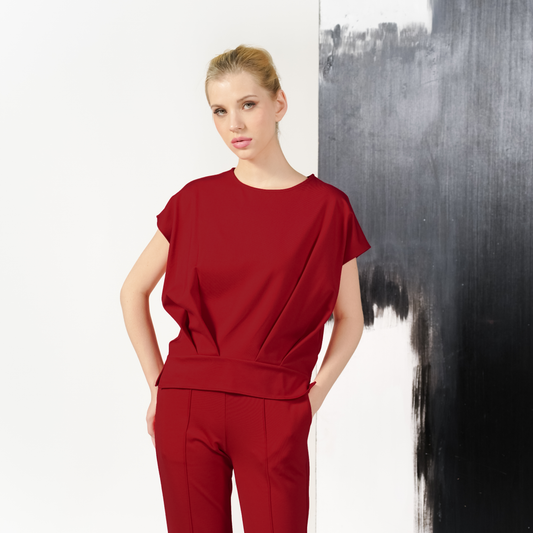 Mel Gathered Hem Top