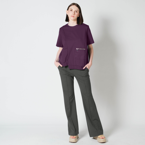 Melba Zipped Pocket Top