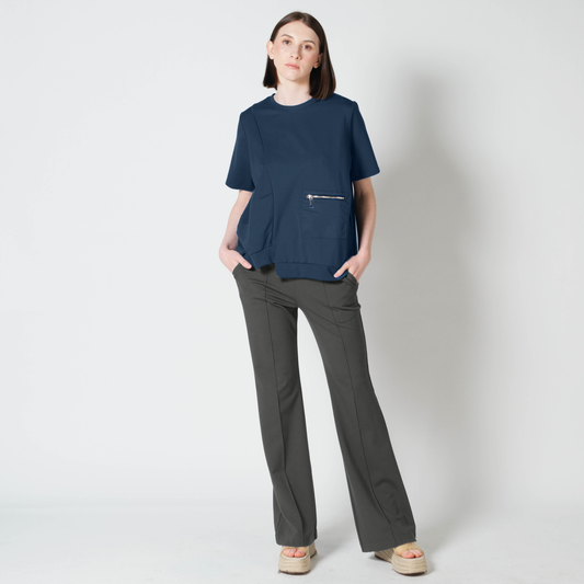 Melba Zipped Pocket Top