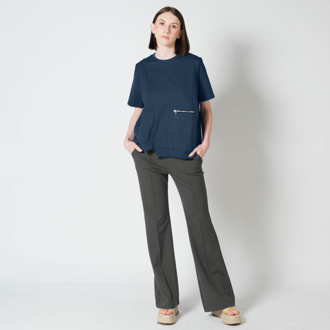 Melba Zipped Pocket Top