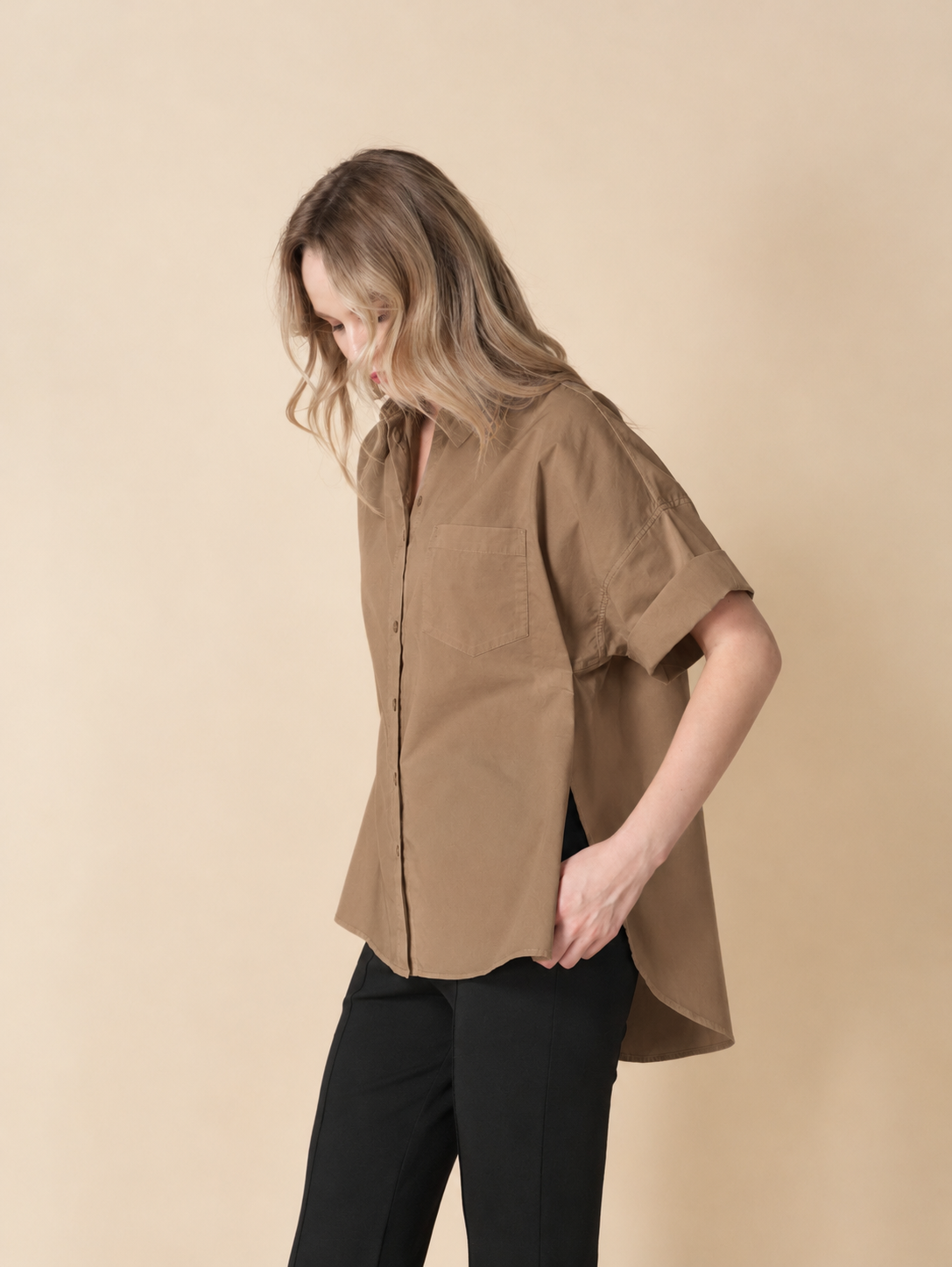 Mori Overlap Polo Top