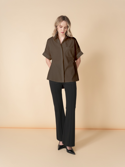 Mori Overlap Polo Top