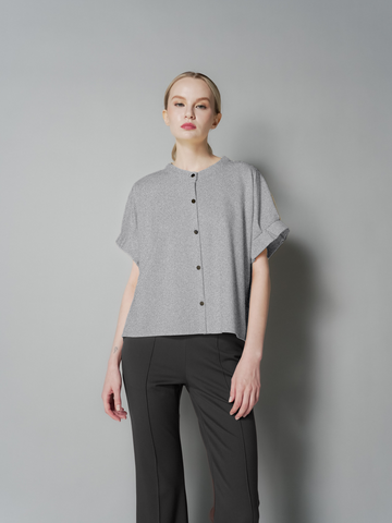 Ness Pleated Sleeves Top