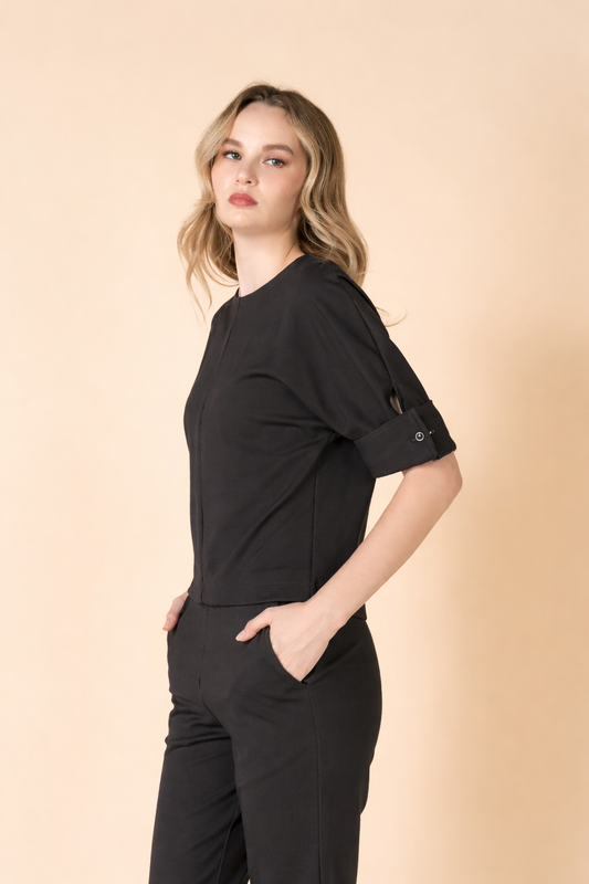 Norah Folded Sleeve Top