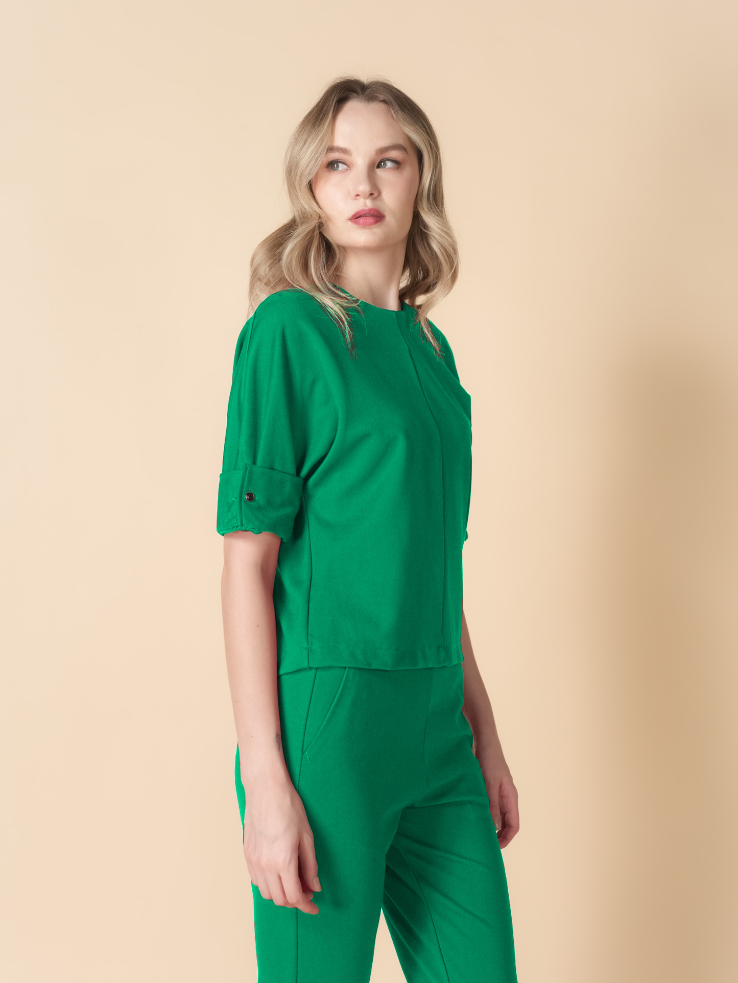 Norah Folded Sleeve Top