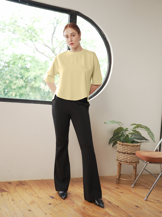 Pammy Button Back Detail Top