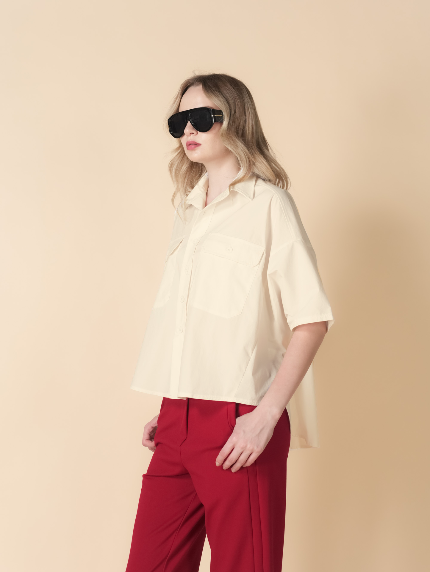 Pia Loose Polo Top