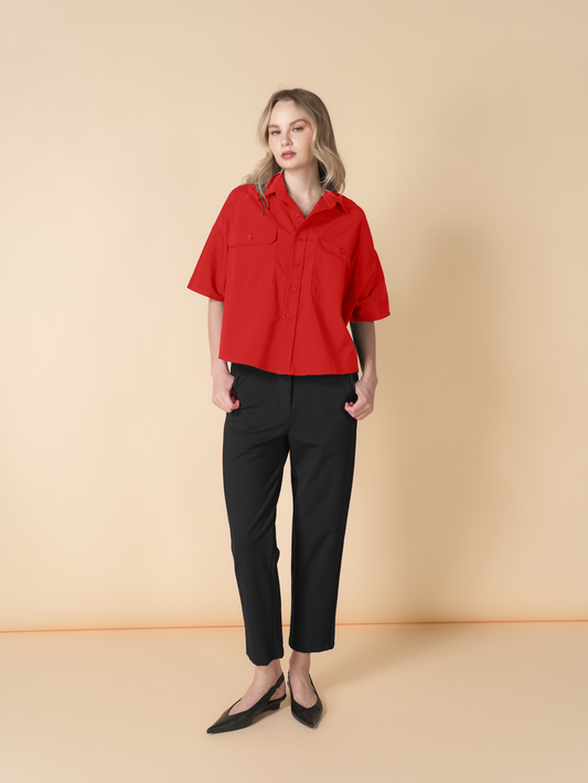 Pia Loose Polo Top