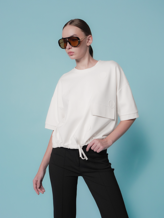 Pola Polka Detail Top