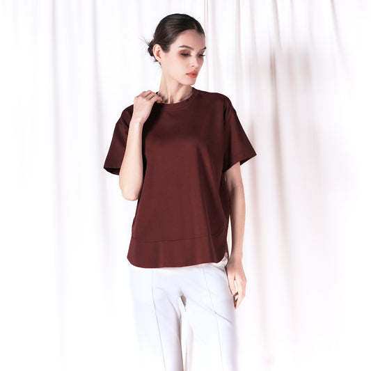 Porter Curved Hem Loose Top