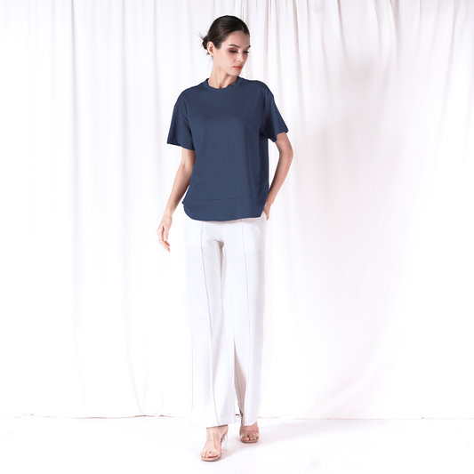 Porter Curved Hem Loose Top