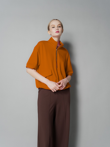 Queenie Zip Top with Pocket