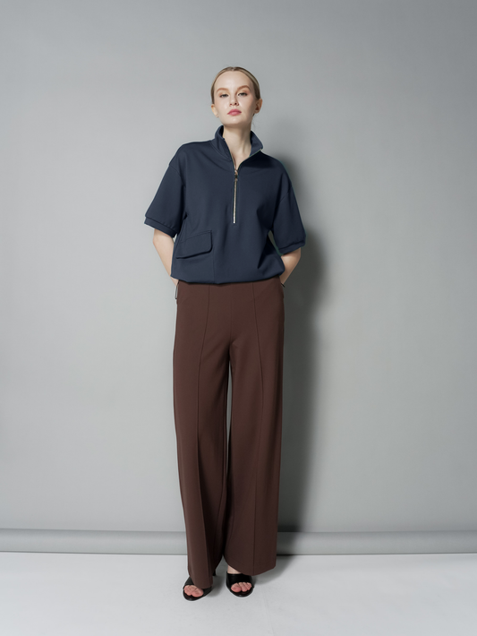 Queenie Zip Top with Pocket