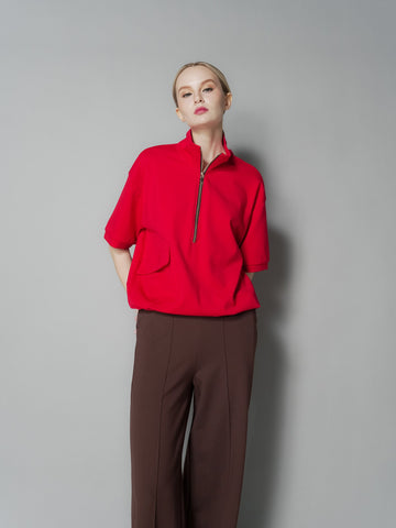 Queenie Zip Top with Pocket