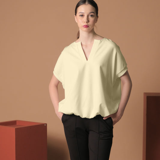 Reesha Split Neck Top