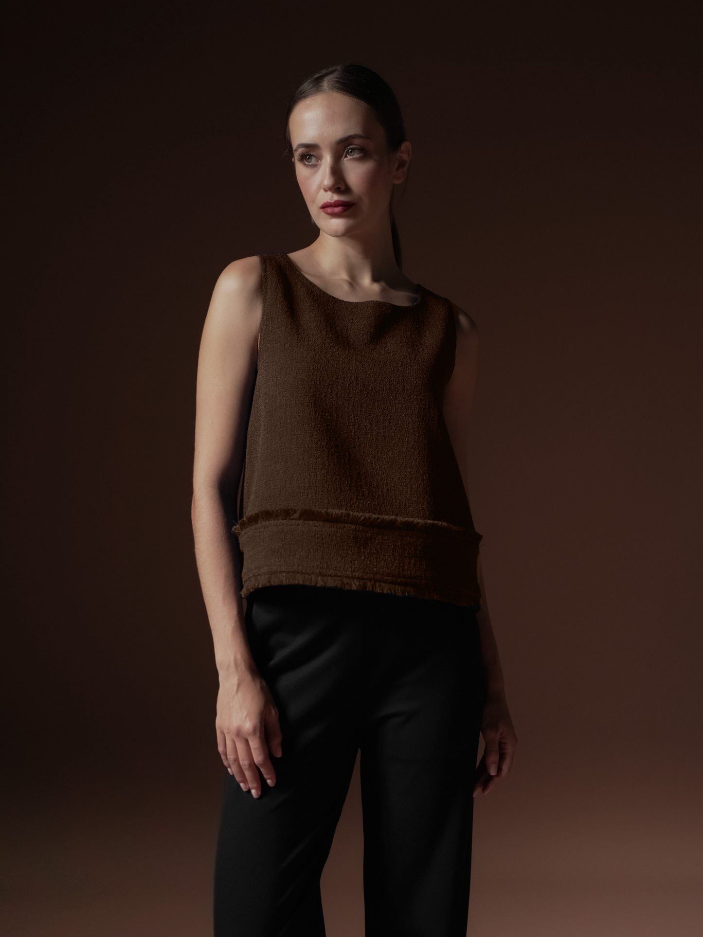 Rita Fringe Detail Sleeveless Top