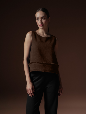 Rita Fringe Detail Sleeveless Top