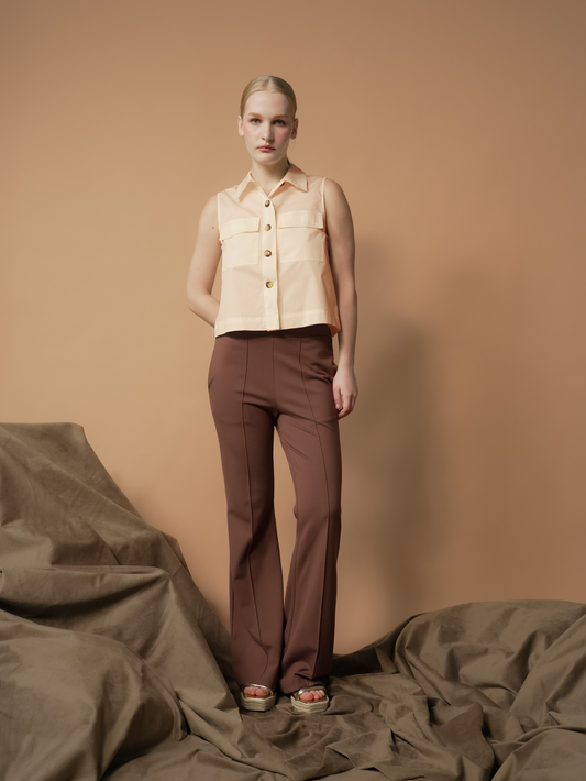 Robina Collared Sleeveless Top