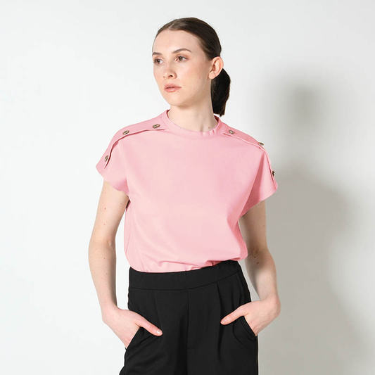 Ronalyn Button Detail Top