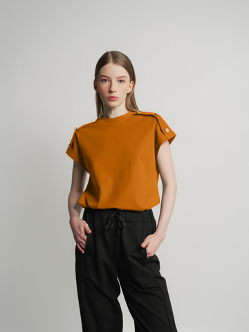 Ronalyn Button Detail Top