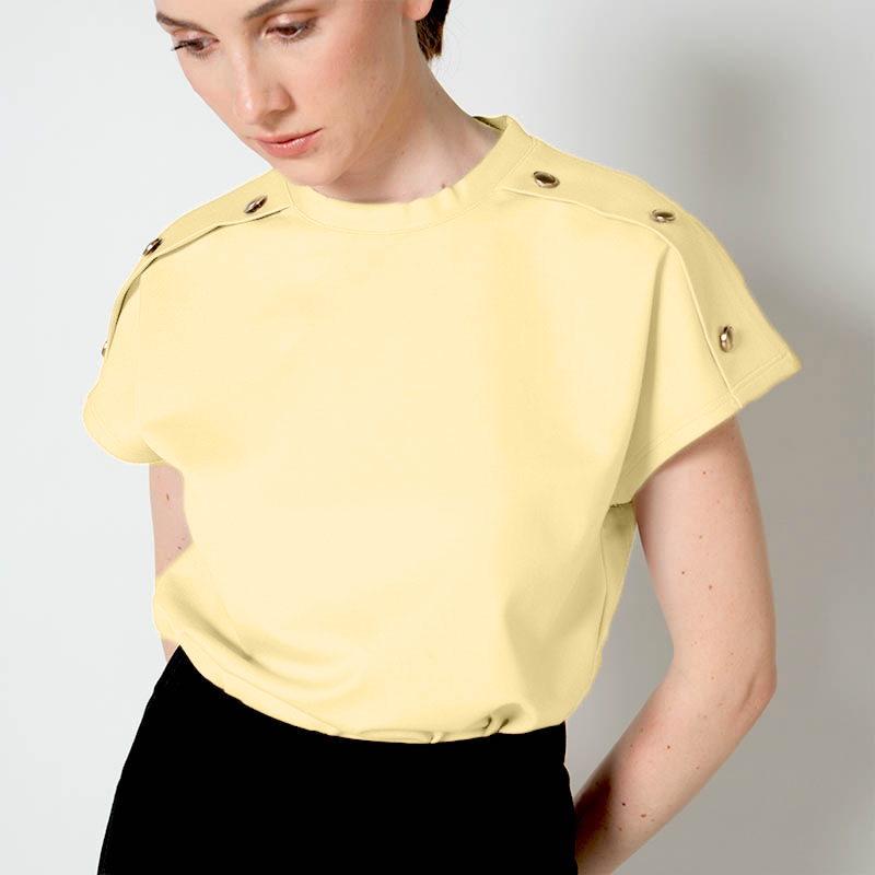 Ronalyn Button Detail Top