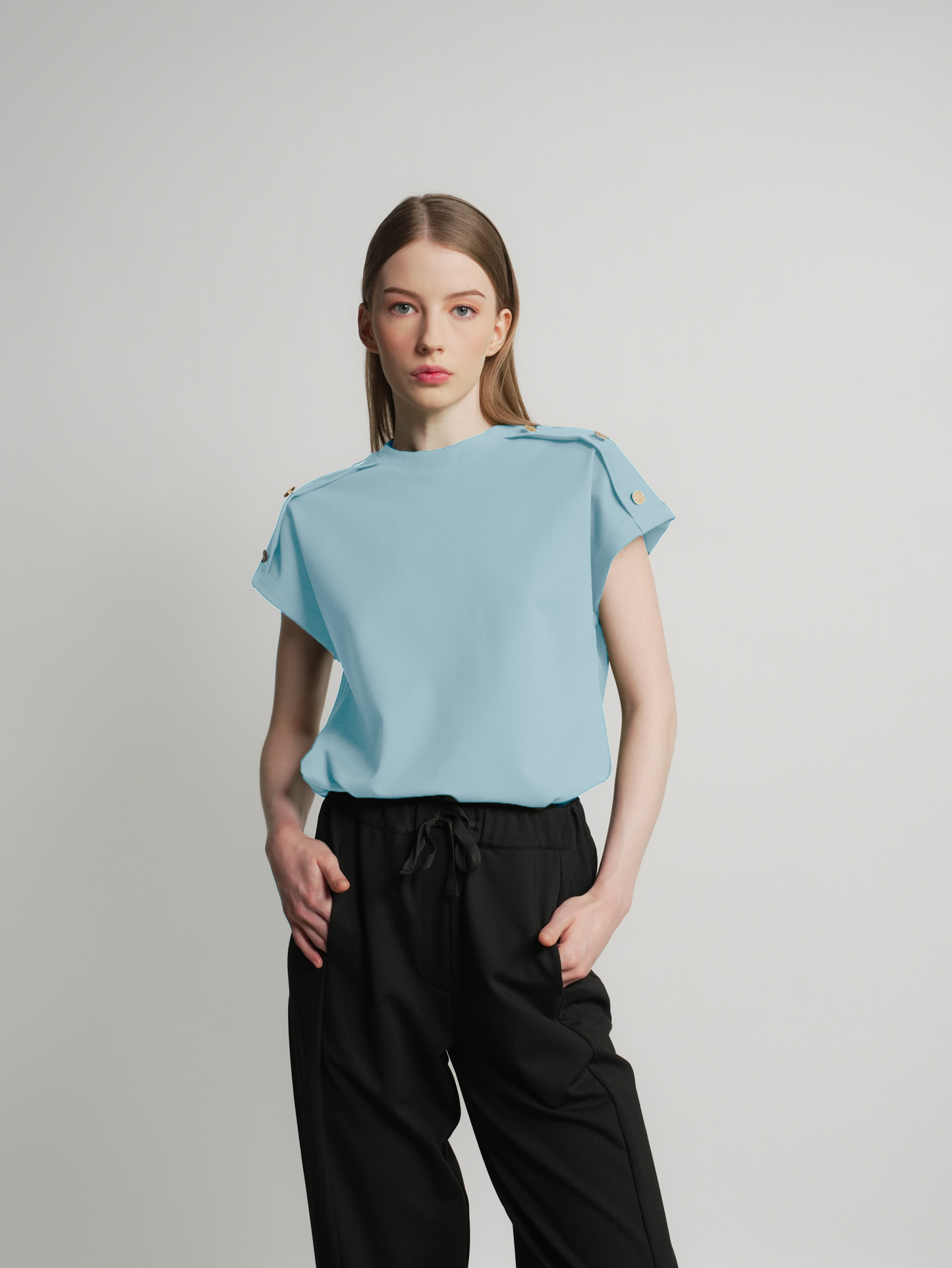 Ronalyn Button Detail Top