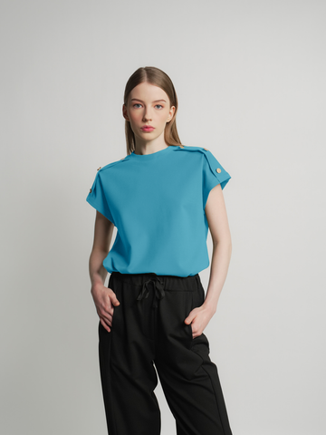 Ronalyn Button Detail Top