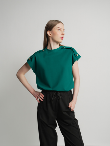 Ronalyn Button Detail Top