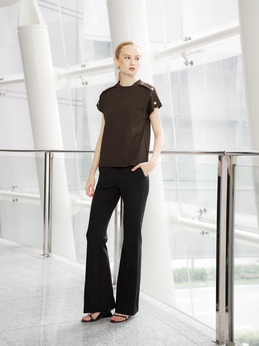 Ronalyn Button Detail Top